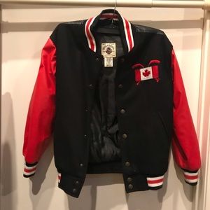 Boys Varsity Bomber Jacket. Size 10-12